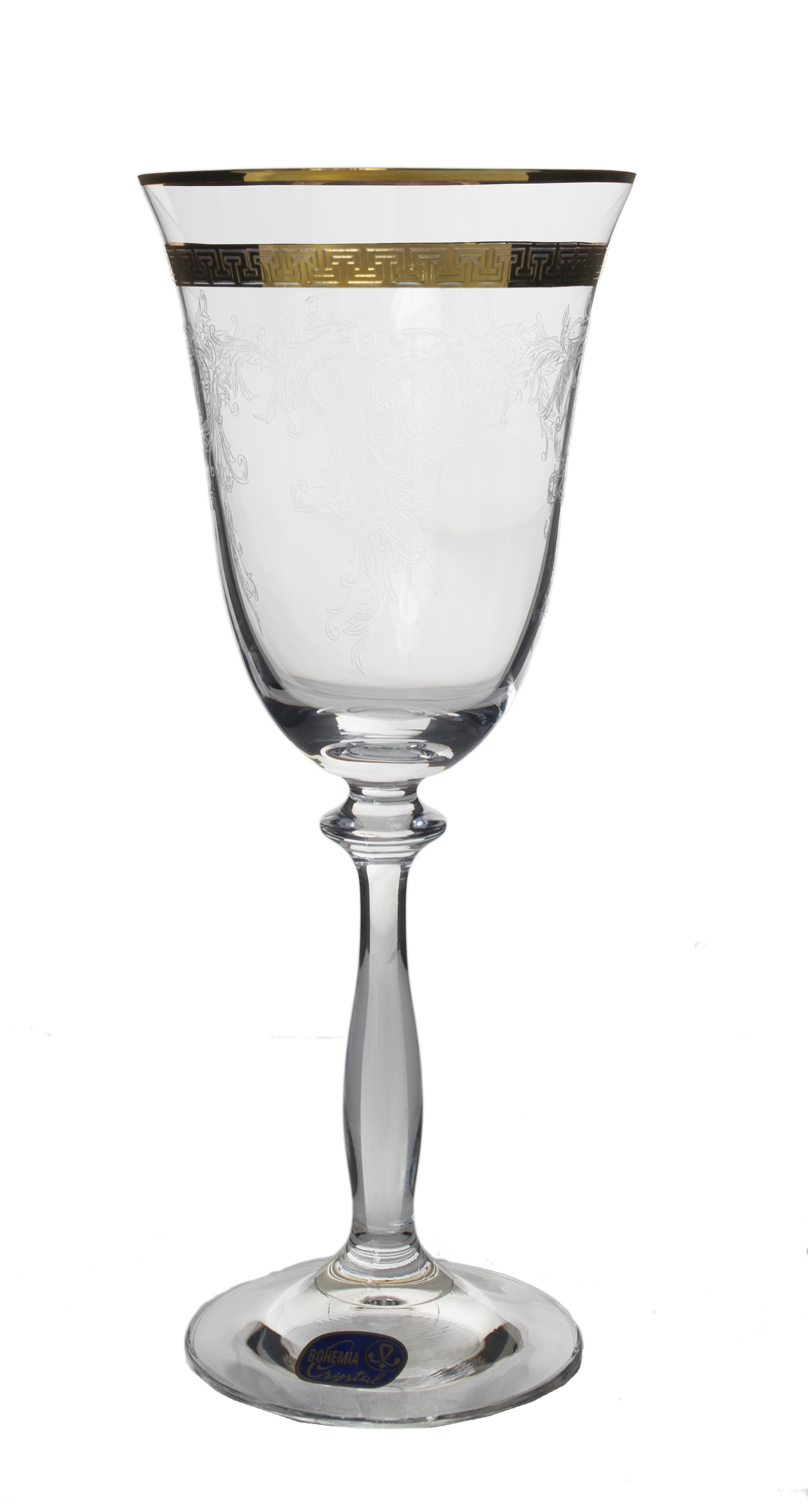 GIULIA decor aur - Set 6 pahare cristalin vin 185 ml 
