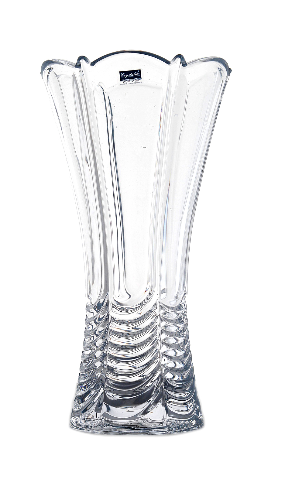 ORION – Vază evazată din sticlă cristalină Bohemia, 20.5 cm