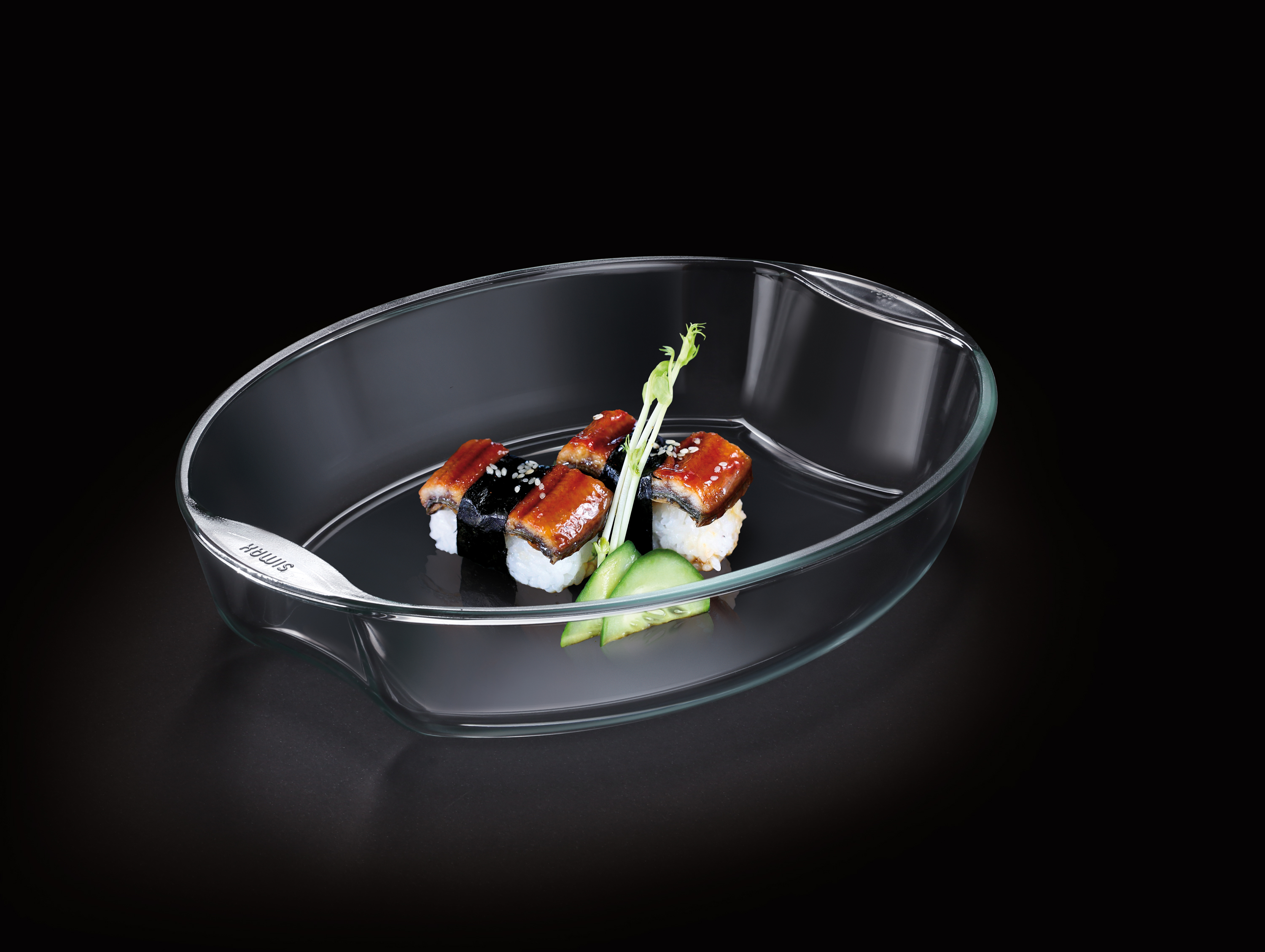 EXCLUSIVE Caserola sticla termorezistenta ovala 2.5 l