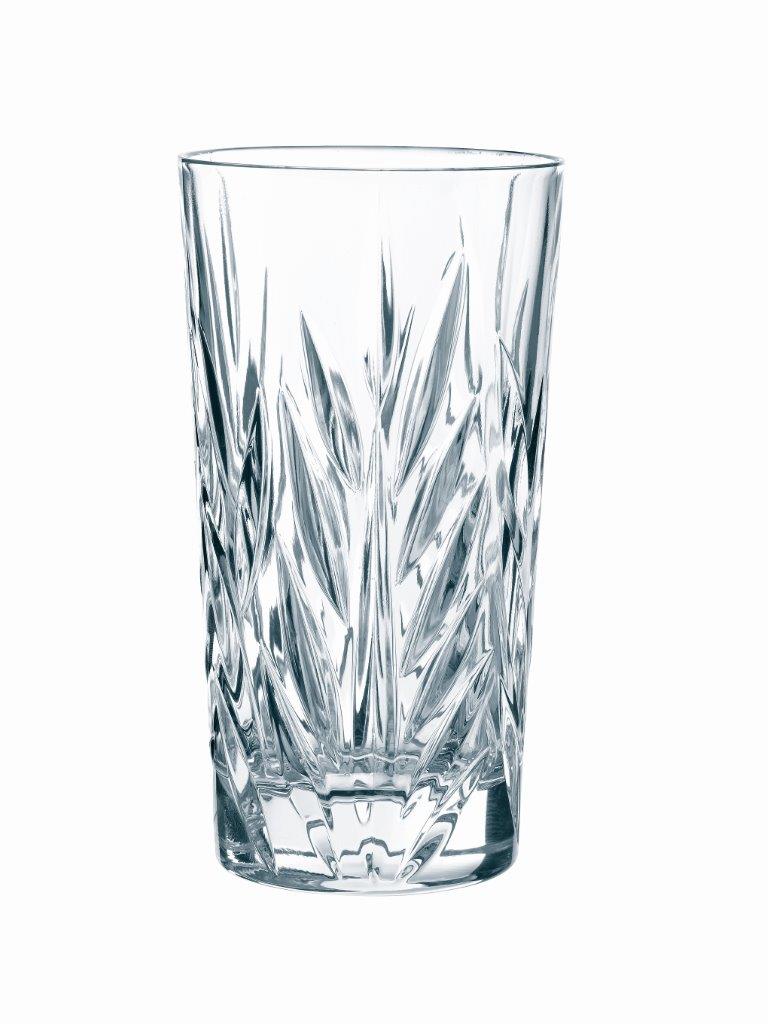 IMPERIAL - Set 4 pahare sticla cristalina apa/suc 380 ml