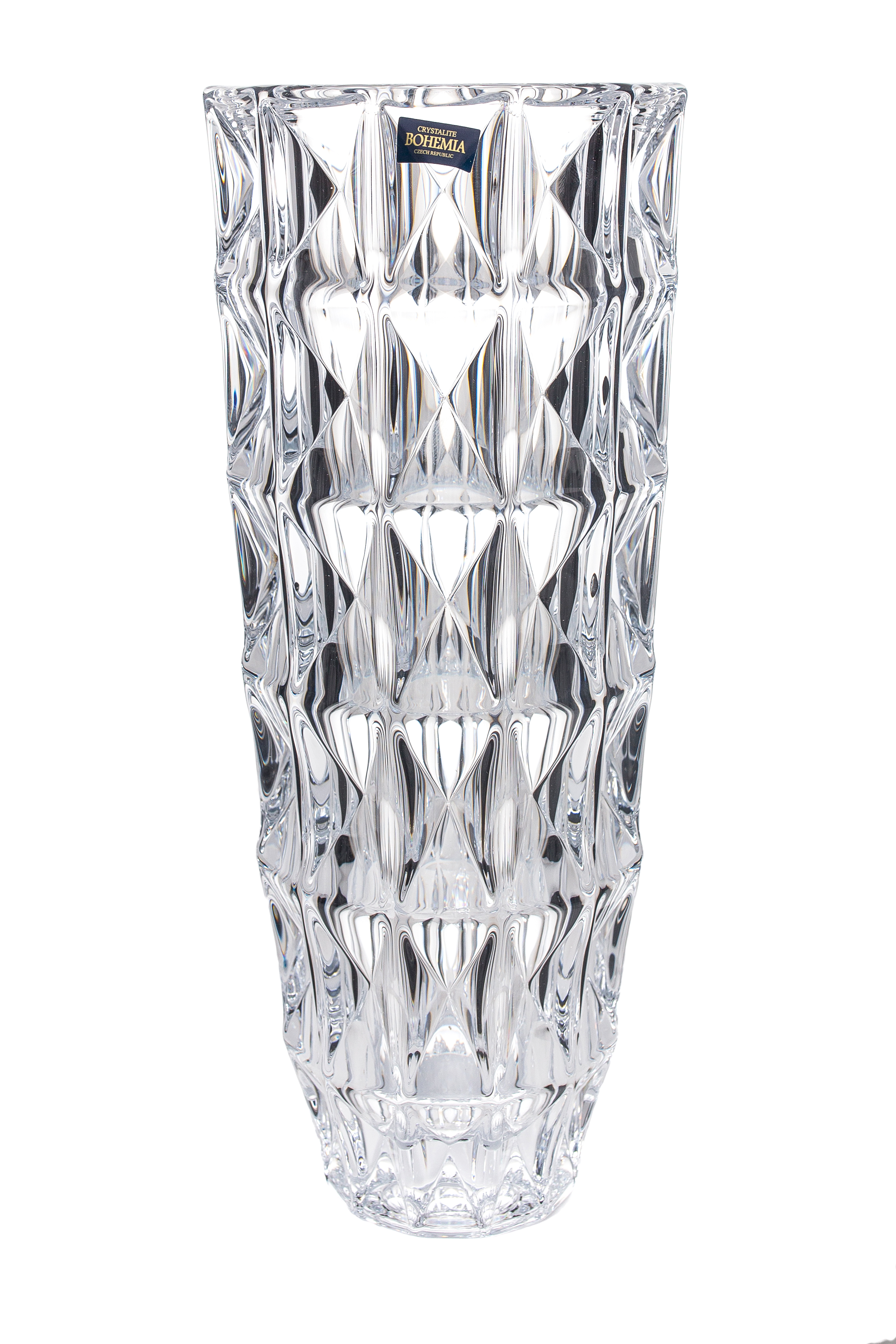 DIAMOND - Vaza dreapta sticla cristalina 33 cm