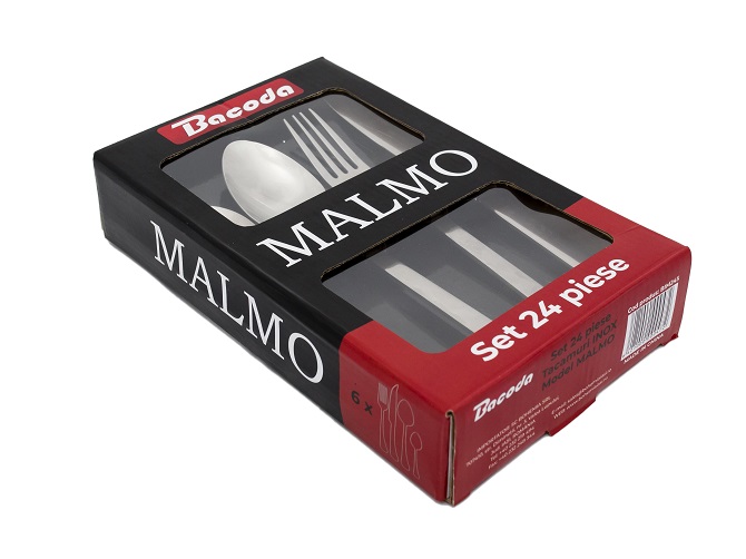 MALMO - Set tacamuri inox 18/0 - 6 persoane (BIM 24 S)