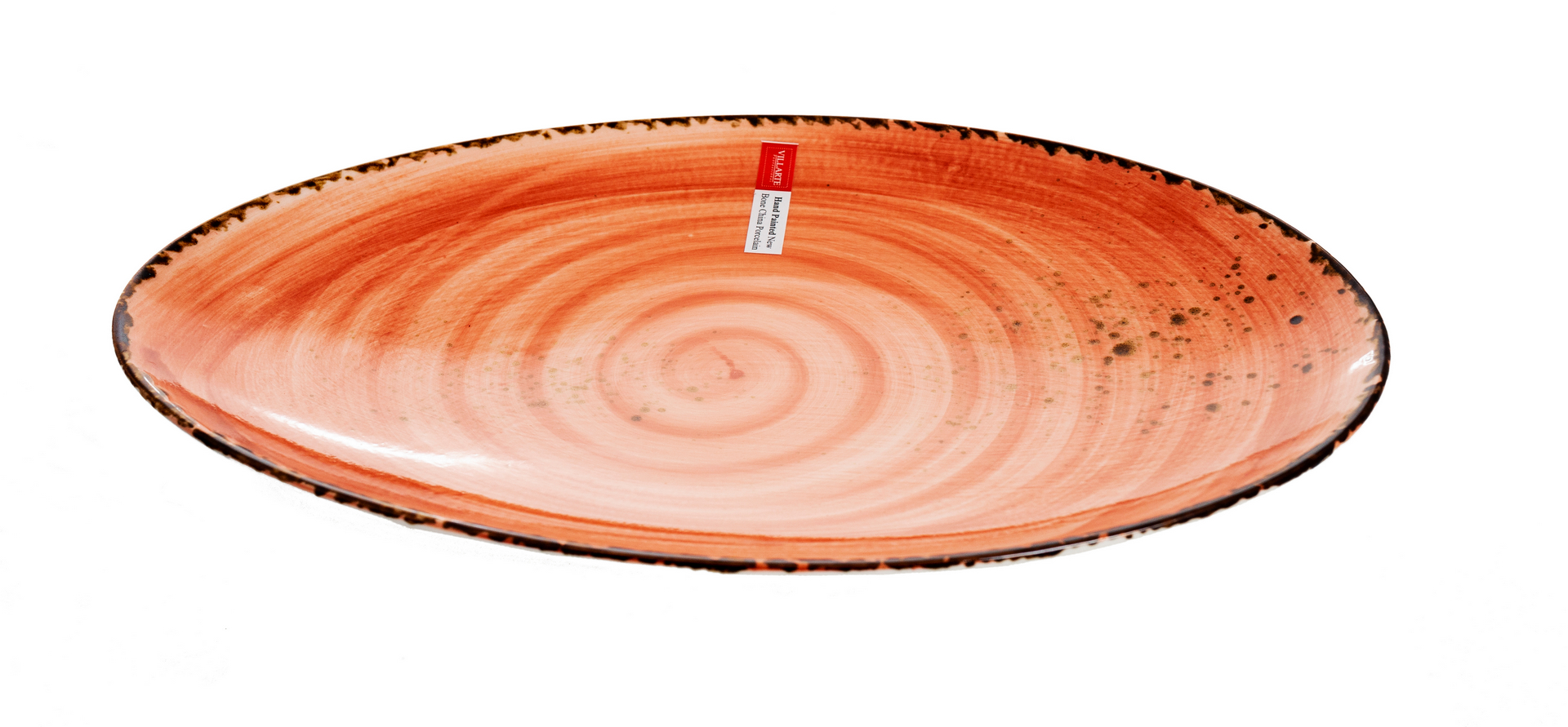 ANDALUZ  Platou oval rosu portelan 30 cm