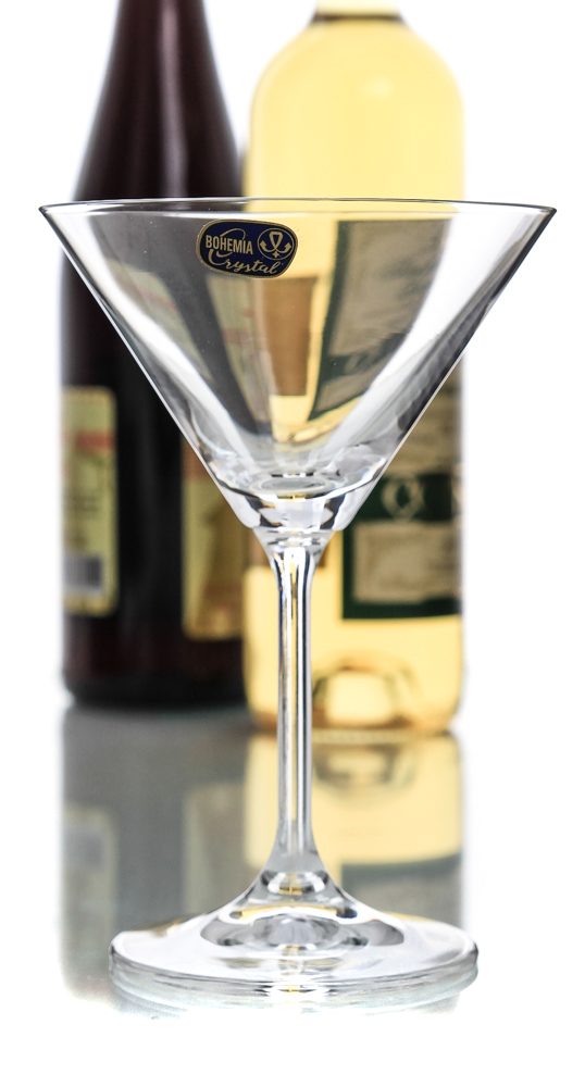 LARA - Set 6 pahare sticla cristalina martini  210 ml