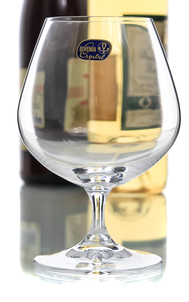 LARA - Set 6 pahare sticla cristalina cognac 400 ml