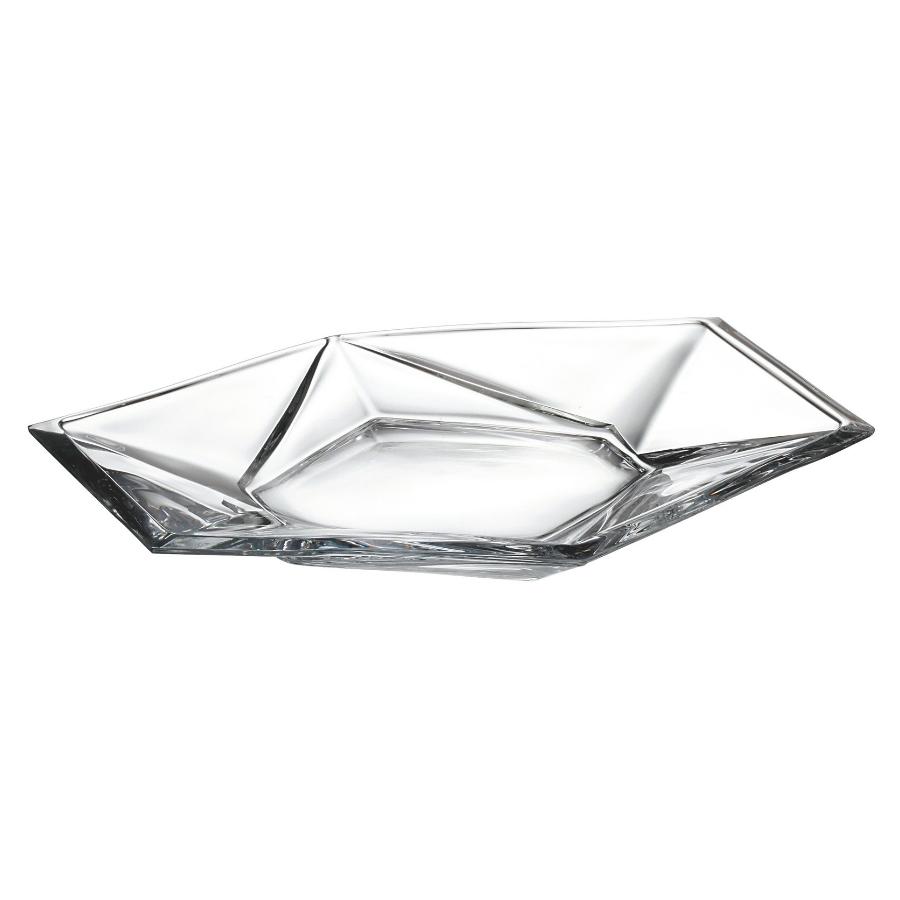 ORIGAMI – Platou din sticlă cristalină Bohemia, 36 cm