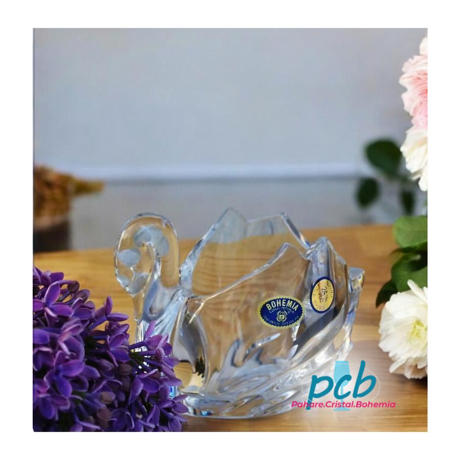Figurina cristal Bohemia "Lebada" 