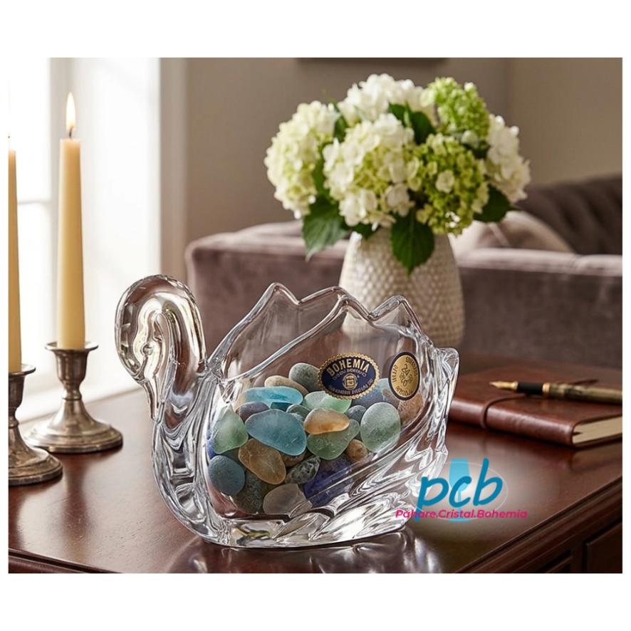 Figurina cristal Bohemia "Lebada" 