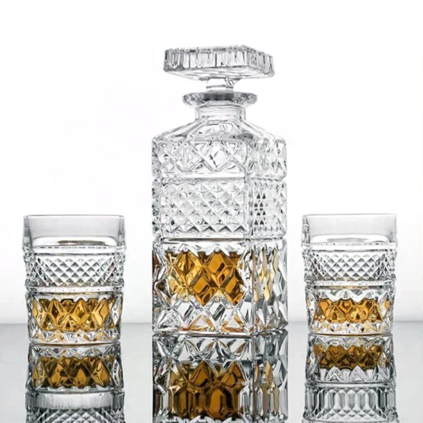 Madison 3 piese whisky cristal (2 pahare + decanter)