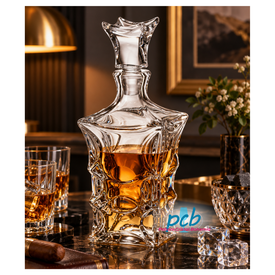 LADY – Decantor de whisky din cristal Bohemia, 700 ml