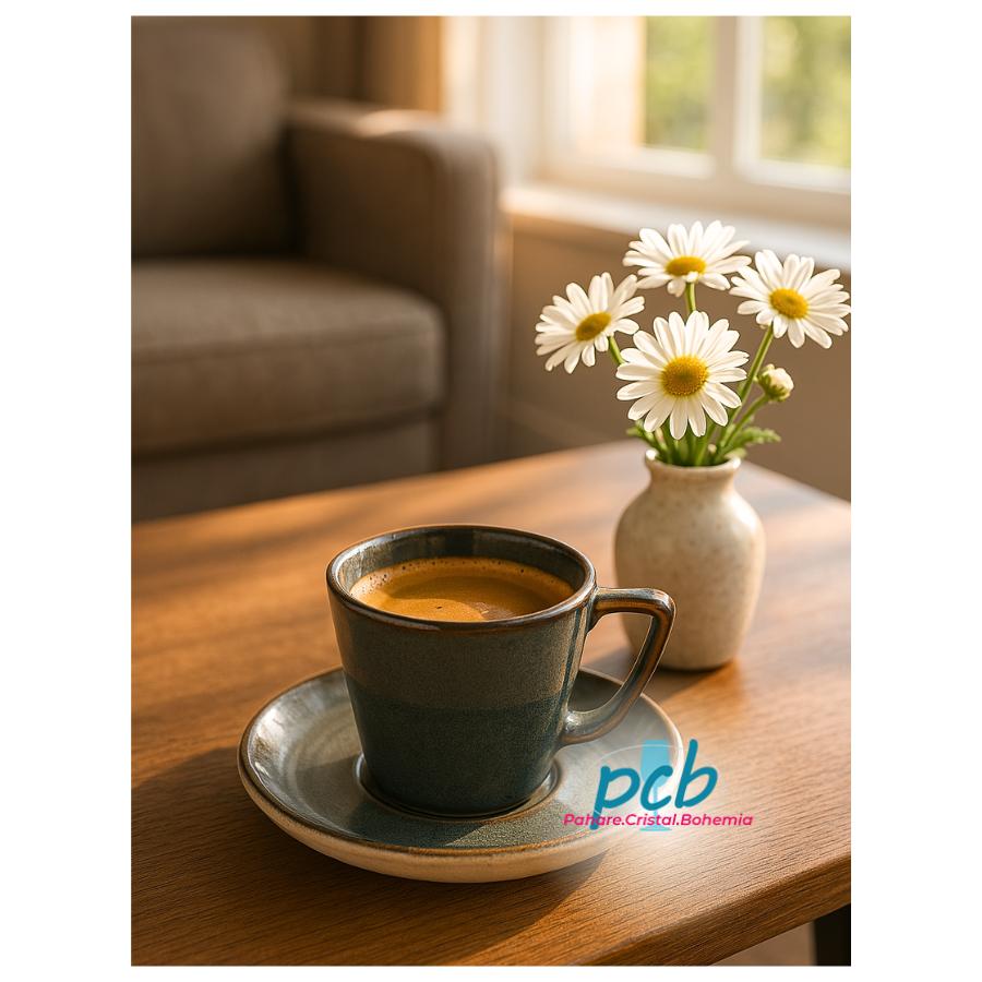 MARMARA - Serviciu de cafea portelan 95 ml - 6 persoane (12 piese)