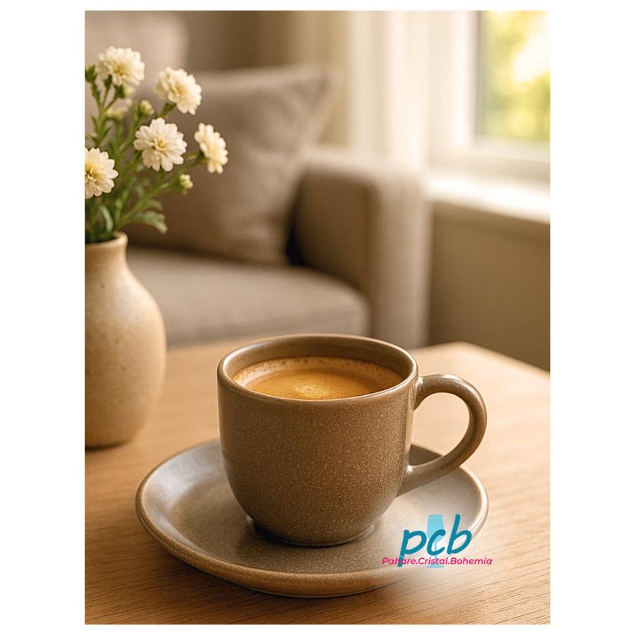 ANTALYA - Serviciu de cafea portelan 95 ml - 6 persoane (12 piese)