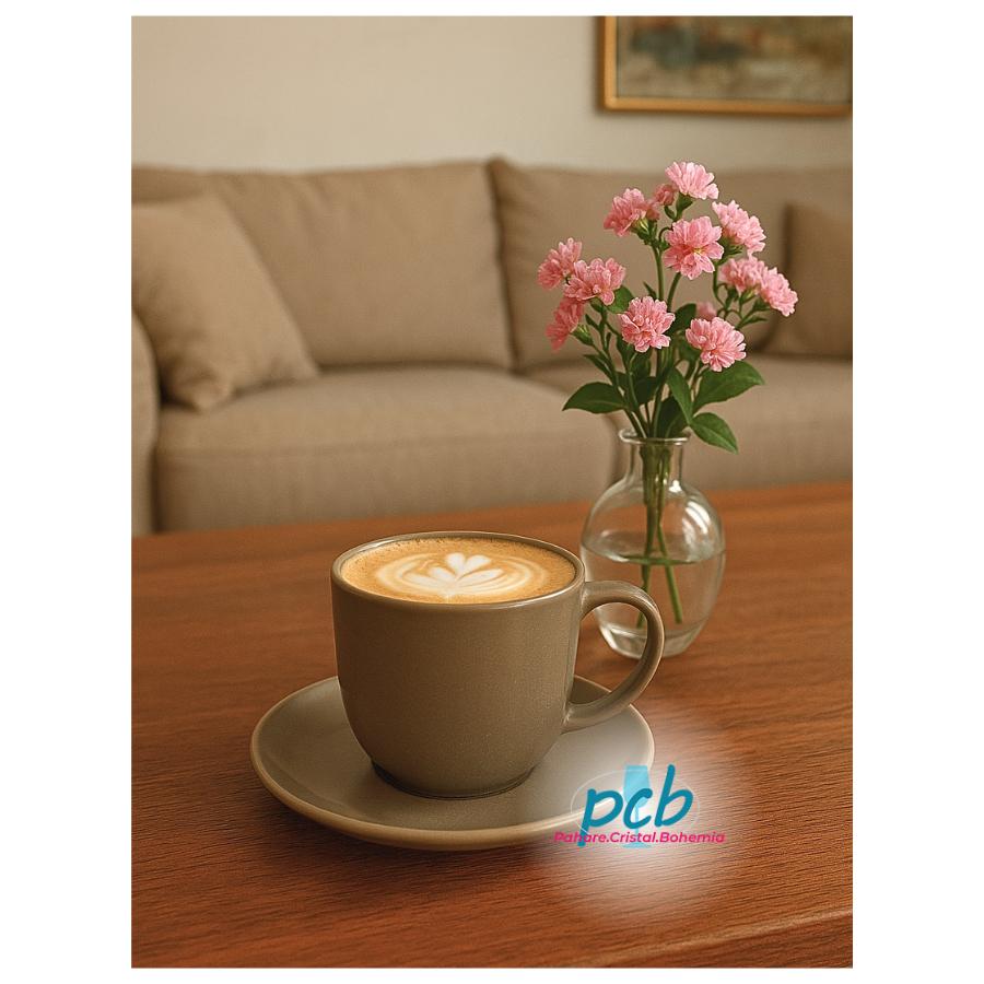 ANTALYA - Serviciu de ceai / cappuccino portelan 240 ml - 6 persoane (12 piese)