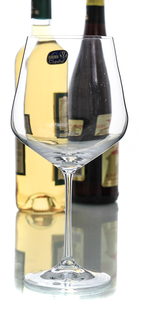 SANDRA - Set 6 pahare sticla cristalina burgundy 570 ml