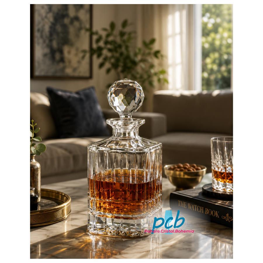 LONDON – Decantor de whisky din cristal Bohemia, 800 ml