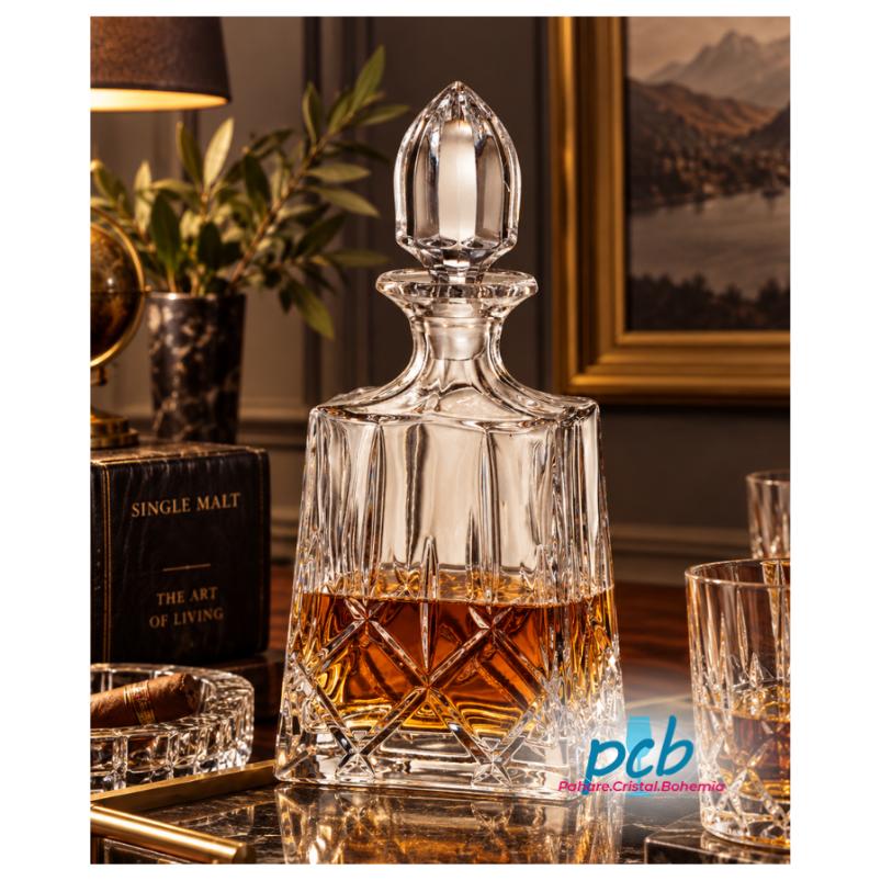 SHEFFIELD – Decantor de whisky din cristal Bohemia, 1000 ml