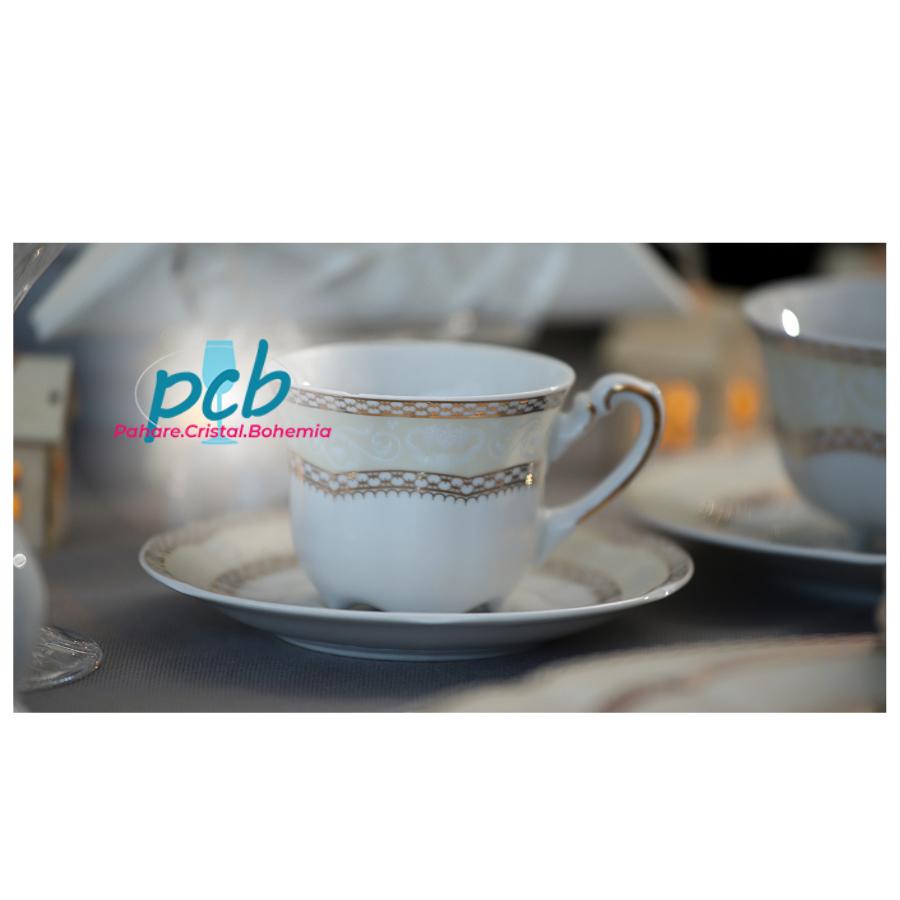 SOPHIA - Serviciu de cafea din portelan 100 ml - 6 persoane (12 piese)