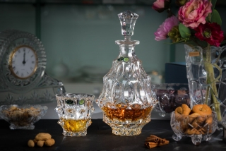 FORTUNE Set 7 piese cristal whisky (6 pahare + decanter)