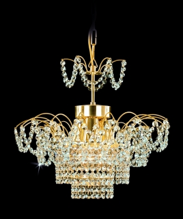 Plafoniera din cristal cu 3 surse