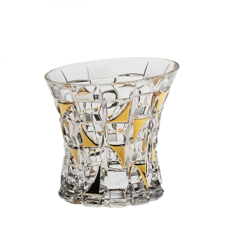 PATRIOT set 6 pahare  whisky cristal  decor aur 200 ml