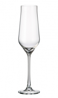 ALCA - Set 6 pahare sticla cristalina sampanie 220 ml