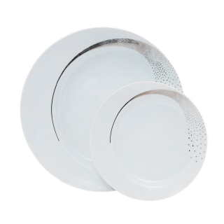 FUTURE PLATINUM - Serviciu de tort din portelan - 6 persoane 