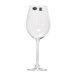 COLUMBA OPTIC - Set 6 pahare sticla cristalina vin rosu 650 ml