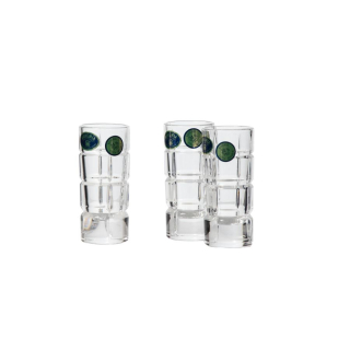 SQUARE Set 6 pahare shot cristal 40 ml